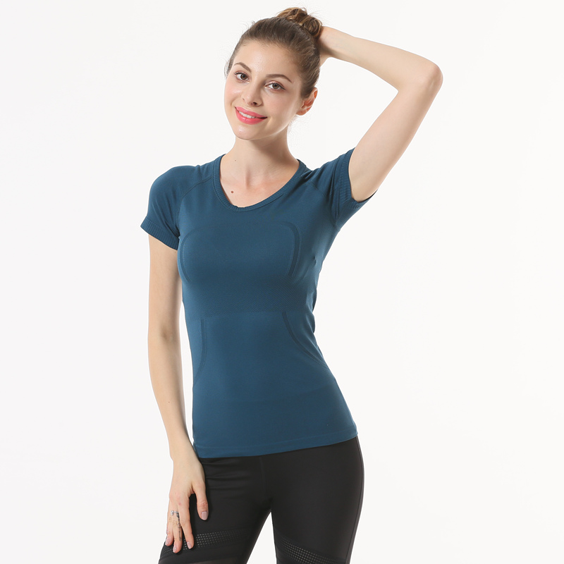 Set Yoga Wear Women Run Swiftly Tech Short Tay áo Tập thể dục Một nửa tay áo ngắn tham tap yoga