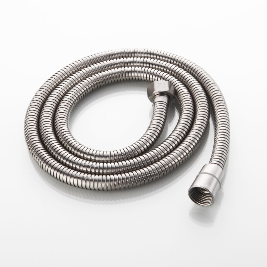 304 Stainless Steel Matte Brushed 1 5m Anti-winding Shower Head Handheld Shower Hose Bath Water Pipe Fittings