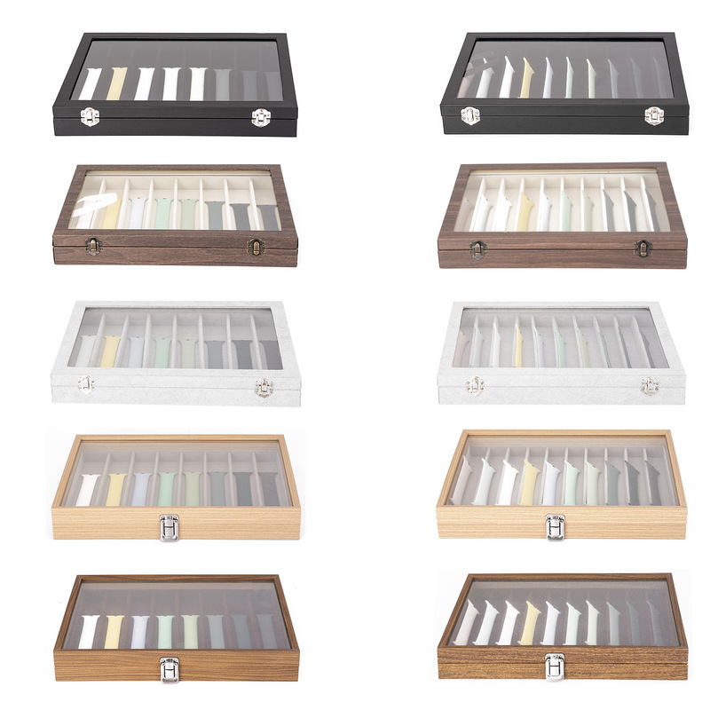 Transparent Desktop Watch Band Storage Box Apple Watch Band Storage and Display Box Pearl Necklace Jewelry Storage Transparent Desktop Watch Band Storage Box Apple Watch Band Storage and Display Box Pearl Necklace Jewelry Storage