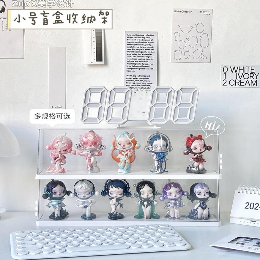 Sound series blind box display rack storage suitable for Bubble Mart Lego display cabinet dust-proof figure storage box