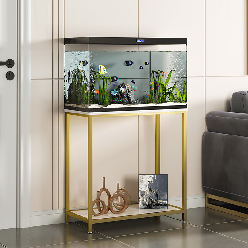 Household fish tank shelf simple turtle tank shelf against the wall aquarium custom-made wrought iron small fish tank base shelf