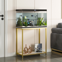 Home Fish Tank Shelf Simple Tortoise Vat Rack Leaning Against Wall Aquarium Set Iron Art Small Fish Tank Base Shelf