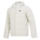 Adidas ສີຂາວ Hooded Down Jacket ຜູ້ຊາຍລະດູຫນາວ 2023 ເສື້ອກິລາໃຫມ່ອົບອຸ່ນ Jacket HG4886