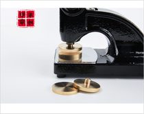 Steel printing custom pure copper steel printing sheet concave and convex upper and lower copper mold heavy steel printing custom round metal copper mold