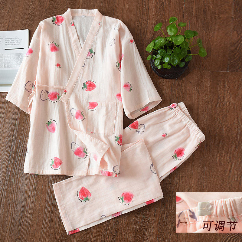 Confinement clothing cotton kimono pregnant women pajamas spring and autumn postpartum maternity breastfeeding spring and summer thin section nursing clothes women's suit