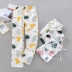 Quần pijama tình nhân, nữ, quần tây nam, xuân hè, vải cotton gạc, quần mặc nhà hai lớp, mỏng hoạt hình, XL, rời - Quần tây