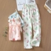 Mùa xuân / mùa hè / mùa thu phong cách mới quần pyjama quần nữ dệt kim phim hoạt hình Nhật Bản cotton tinh khiết quần ở nhà cotton gạc quần ống rộng - Quần tây