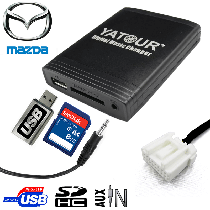 YADOULE USB  ڽ MAZDA 2 3 5 6 MX5 CX7 RX8 MPV մϴ.