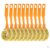 5 wash pan brush long handle brush natural hemp fiber plastic brush pan knife dish dish brush kitchen brush does not touch oil