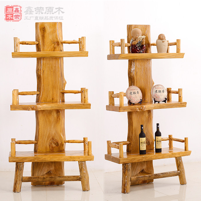 Changmu Bo Ancient Shuttle Cabinet Living Room Screen Divided Tea Frame Ecological Personality