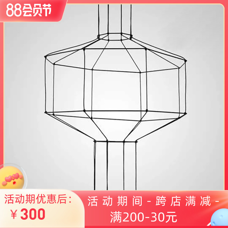 Postmodern bedroom minimalist minimalist creative art line Restaurant villa sample room display center living room