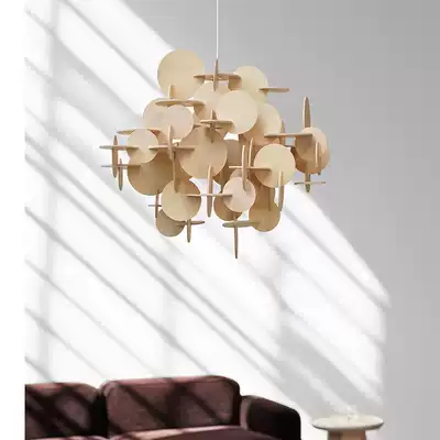 Danish colored building blocks BauLamp Net red chandelier modern dining room bedroom children's room decoration household hanging lamps