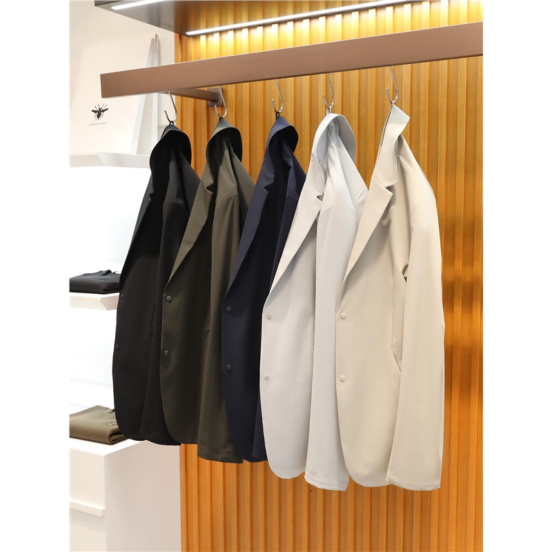 Italian Light Luxury·Same Style as Lu Brand! Spring and Summer Men's Thin Casual Commuting High-Elastic Anti-Wrinkle Suit Jacket