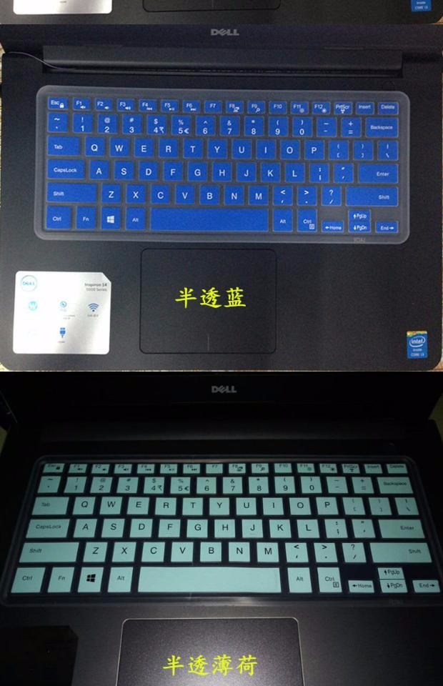 ✅ Dell Inspiron 7380 máy tính xách tay máy tính Inspiron5480 7580 5580 bàn phím màng bảo vệ chống bụi không dính bao gồm tất cả dán phi shortcut không sáng dễ thương phim hoạt hình silicone - Phụ kiện máy tính xách tay sticker dán máy tính casio