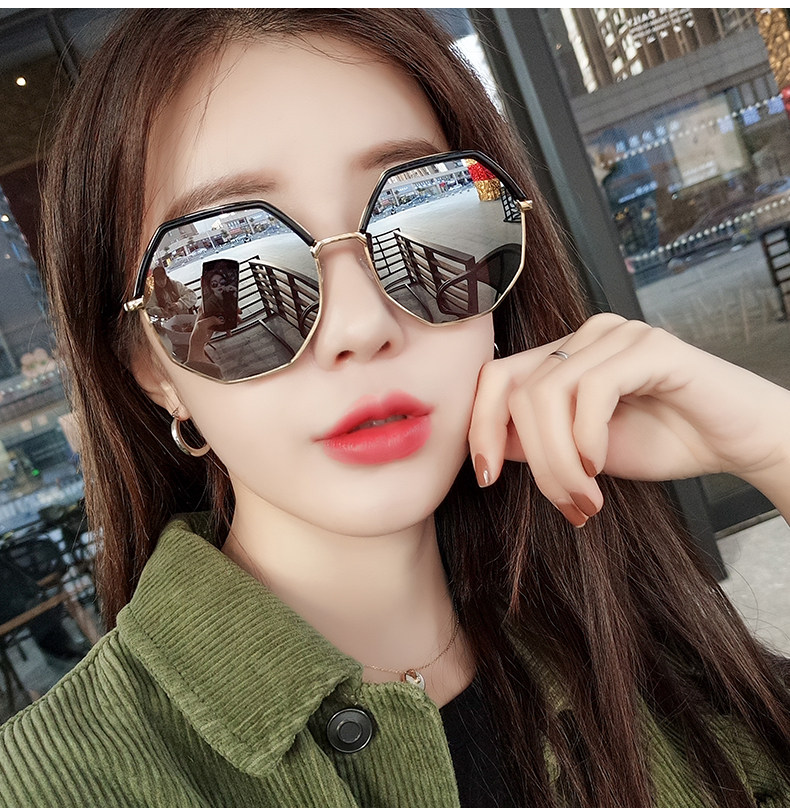 Hong Kong I Tgreg new polarized sunglasses female net red sunglasses round face anti-UV tide driving glasses ins