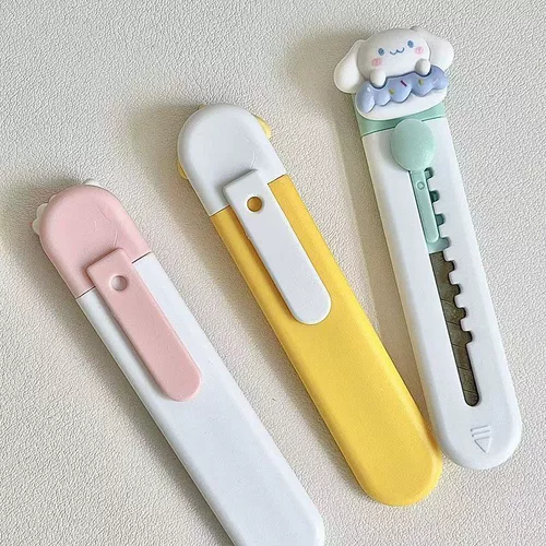 Sanrio Kitty милый красивый гонг -лезвие маленькое минимальное мини -мини -милая курьерская открывающая коробка артефакта бумага