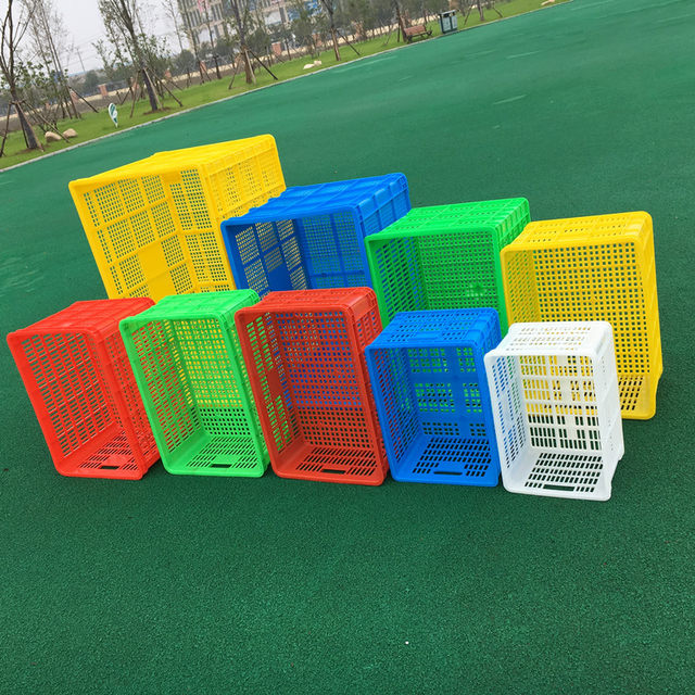 Plastic basket turnover basket express rectangular thickened fruit large vegetable clothing factory frame factory storage storage