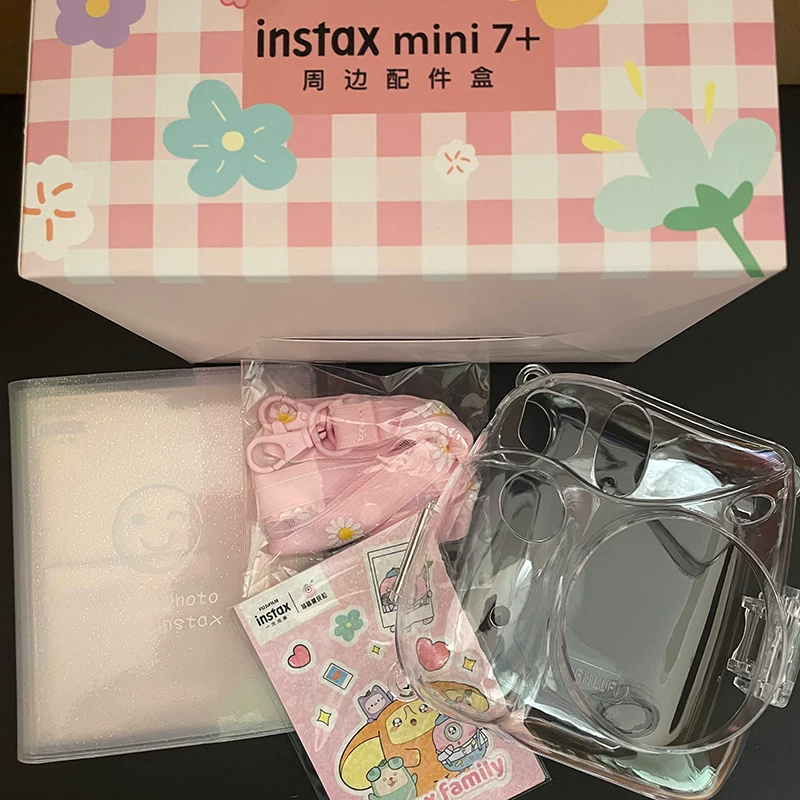 Новая подлинная камера Popoto/Instax mini7+ для съемки, женский селфи-камеры пакет с фотобумагой