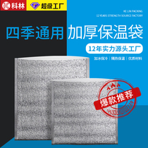 Disposable take-out aluminum foil thermal bag seafood and fruit fresh-keeping bag hairy crab cake ice cream three-dimensional cold storage bag