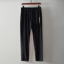 New Tech Ice Silk Casual Pants Foreign Trade Mens Factory Cut Tail Stock Quick Dry Breathable Elastic Sport 100 lap