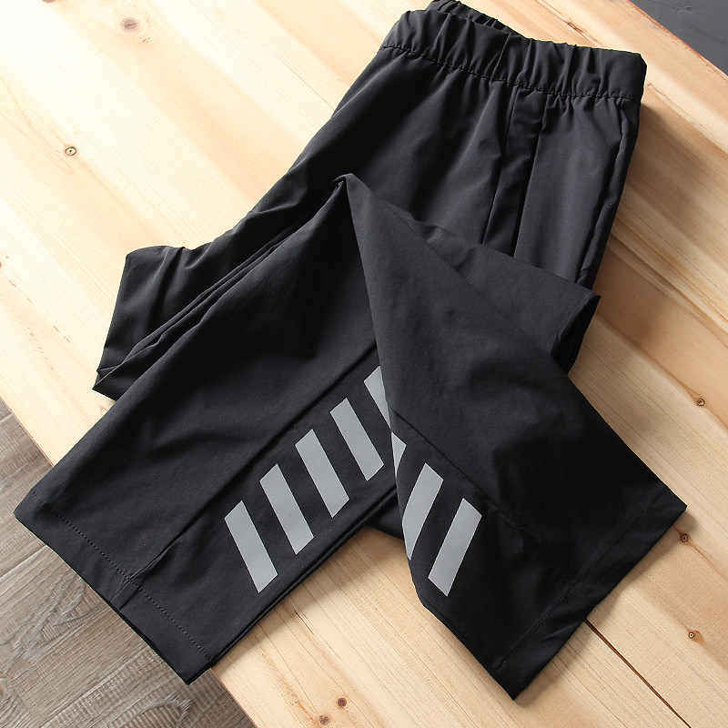 Breathable smooth and smooth four sides Elastic Foreign Trade Men's Factory Cut Tail Stock Spring Summer 100 Hitch Casual Long Pants Man