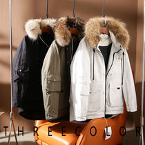 ODM company goods mens overvalued supermax ^ true raccoon fur collar 90 white duck suede business to overcome down-down service wave