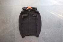 Multiple washing process High weight foreign trade exports to Europe and the United States Mens hooded casual knitted cardigan jacket coat guard