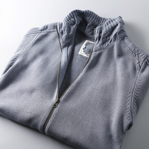 Heavy industry value style good goods foreign trade mens clothing factory cut standard tail goods knitted cardigan jacket sweater men