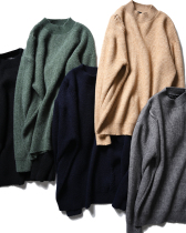 Close and very thick cabinet 1200 joint mens factory outline type day single thick and round neck sweater jacket foreign trade