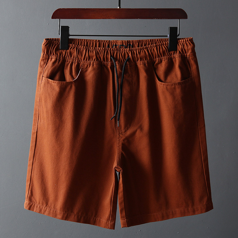 Excellent quality foreign trade Out of the country European and American whole cotton washed twill with diagonal draw rope straight cylinder casual shorts 50% pants male wave