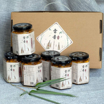 Lei Yin Ningbo specialty Fenghua braised bamboo shoots canned bamboo shoots dried bamboo shoots 275g x6 bottle instant gift box