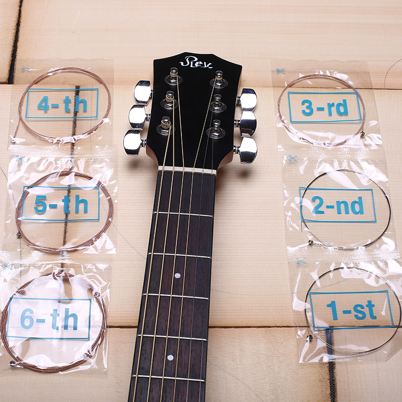 REX Rex Original Clothing Ballad Guitar Strings Wood Guitar Strings Accessories Suit set of six 1 string single root