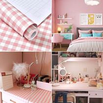 Senior dormitory renovation sticker wallpaper dormitory female lower shop ins Japanese fresh cartoon self-adhesive dormitory for college students