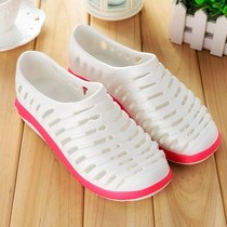 Shoes mens Baotou summer cool slippers new womens sandals Couples all-inclusive drifting beach shoes hole hollow breathable