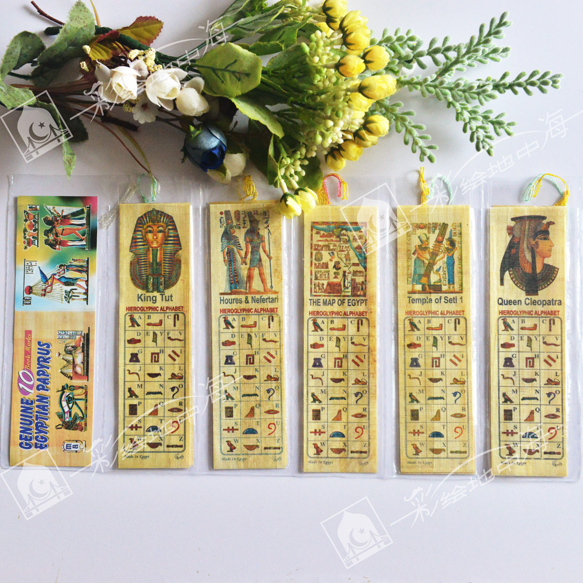  Egypt Paper Sharpgrass Painting Bookmark set of ten sheets-printed Baby not perfect mind-maker discrepant-Taobao