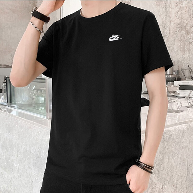 Nike Genuine Short-Sleeved Men's Summer New Pure Cotton Sports T-Shirt Loose Top Casual Half-Sleeve Ar4999