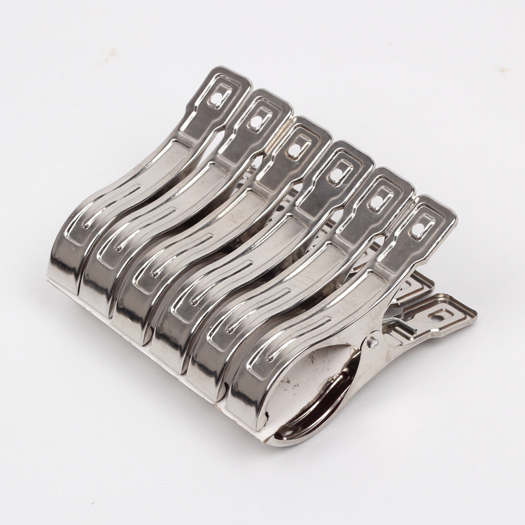 Wedding background clip wedding gauze curtain clip stainless steel drying quilt clothespin strong windproof clip