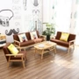 Căn hộ nhỏ đôi ba bàn vải và ghế sofa đơn có thể giặt Bắc Âu phòng khách đơn giản nội thất phòng ngủ - Đồ gỗ ngoài trời bộ bàn ghế cắm trại