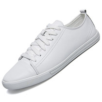 Summer soft cowhide white shoes for men 2021 new spring white shoes mens shoes cover toe shoes soft sole casual leather shoes