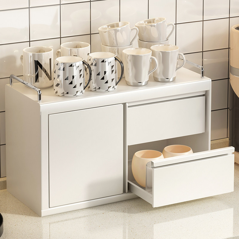 Water Cup Storage Cabinet, Storage Rack, Coffee Glass Cup, Mug with Drawer, Layered Sliding Door, Dust-Proof and Sealed Storage Cabinet Water Cup Storage Cabinet, Storage Rack, Coffee Glass Cup, Mug with Drawer, Layered Sliding Door, Dust-Proof and Sealed Storage Cabinet