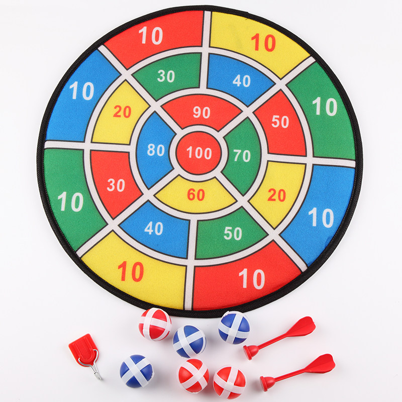 Throwing sports children's dartboard target sticky ball suction cup flannelette safety darts kindergarten sports throwing toys