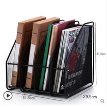 Iron Art Document Tray Vertical File Box A4 Office Supplies Desktop File Shelf Classification Rack Information Containing Basket