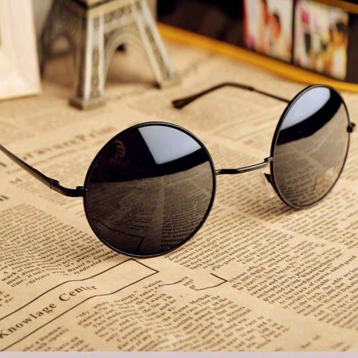 Republic of China eyes Garden-shaped blind blind sunglasses Japanese Prince glasses Small round frame Traitor sunglasses vintage men