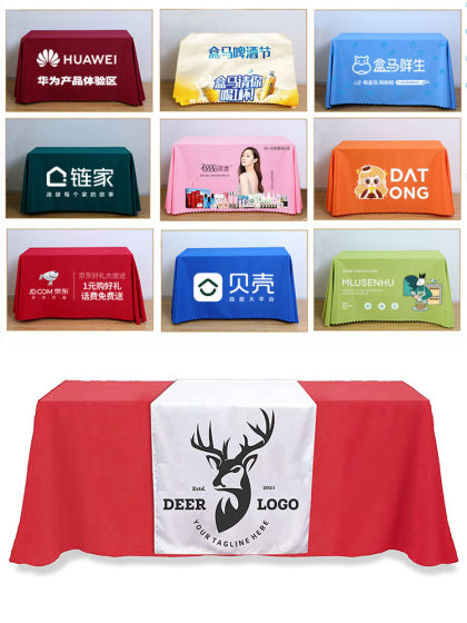 Round table tablecloth custom-made conference tablecloth exhibition advertising tablecloth table cover table cover printing company logo