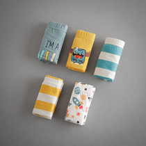 Childrens underwear boy flat corner briefs baby boy CUHK Scout four-corner shorts