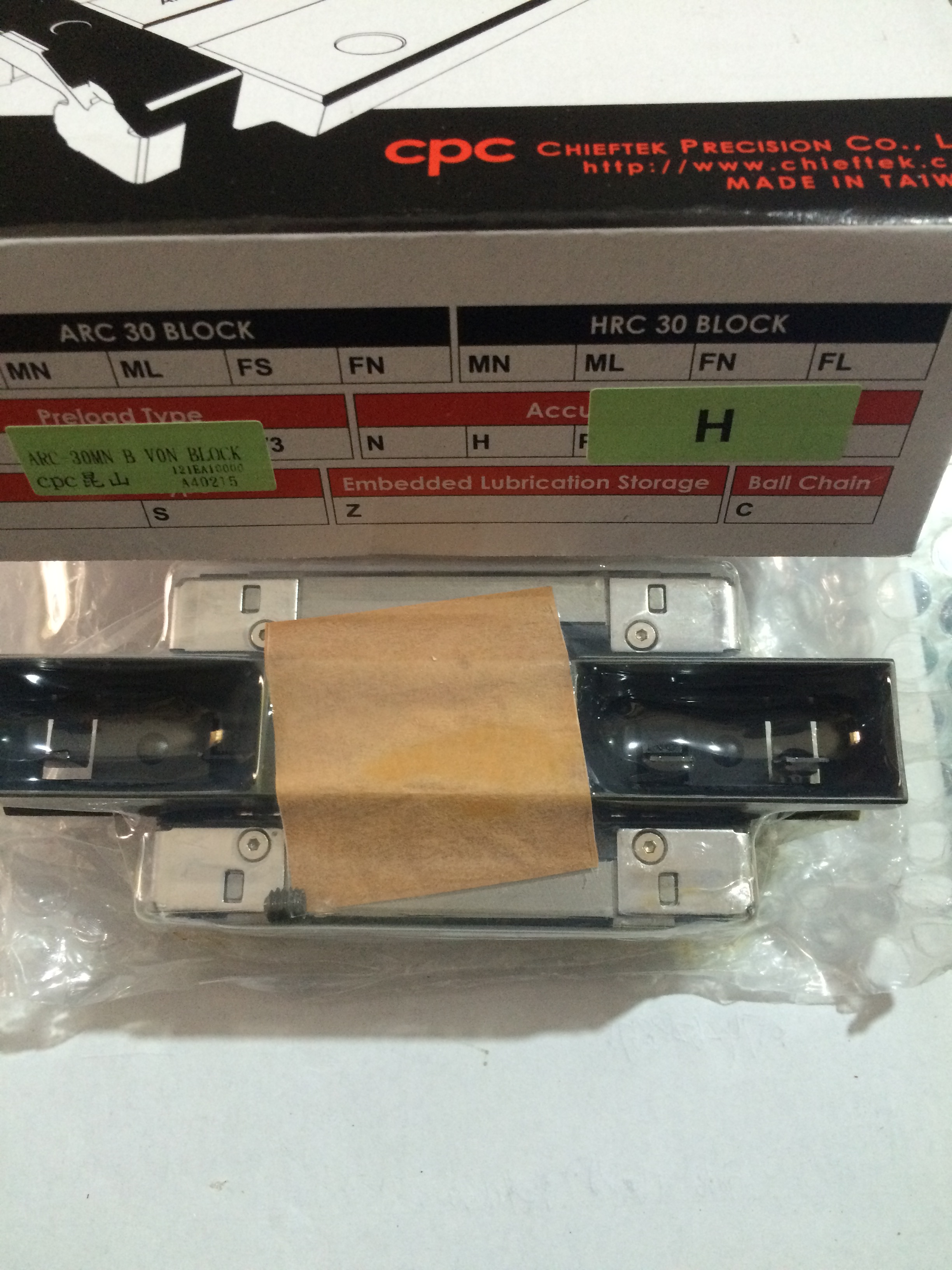 Taiwan CPC linear guide rail slider AR15MN.ARC25MN.AR15FN.AR20MN HRC30MN