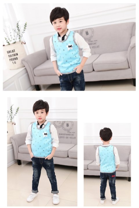 Trẻ em 1 áo nhung cộng 3 bé trai 4 cotton 5 đồ lót nhiệt 6 bé gái 7 áo 8 bé 9 dưới 12 tuổi áo gile thu đông bé trai