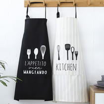 Kumagu group Nordic fabric apron Korean creative fashion bread coffee shop Kitchen home baking apron