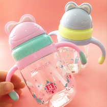 Baby drinking water Cup childrens suction tube cup baby with handle household Cup child kindergarten anti-fall