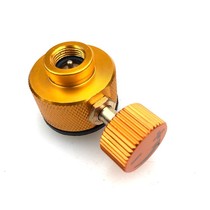 Outdoor flat gas tank household inflation valve small gas tank mutual filling adapter camping gas stove gas tank charging connector